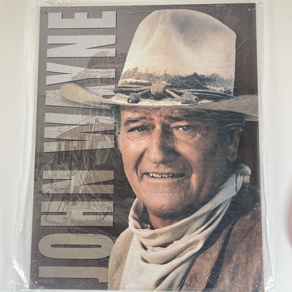 NWT John Wayne Tin Sign